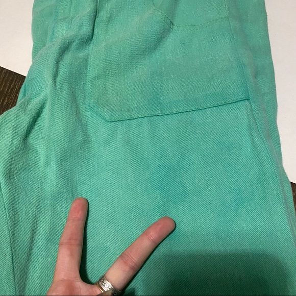 Vintage green bell bottom overalls coveralls XXS - Picture 16 of 16